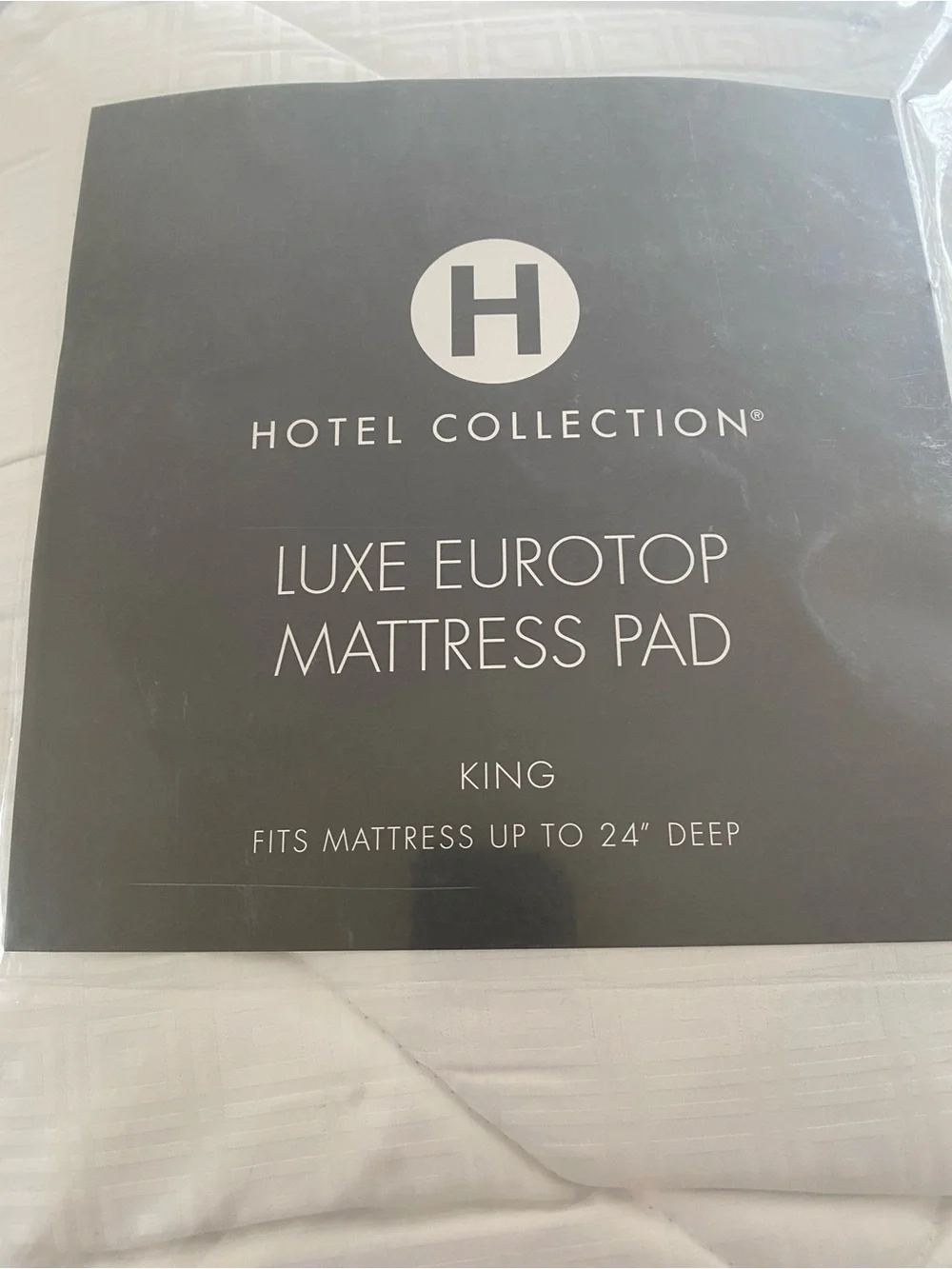 Hotel Collection Luxe Eurotop Mattress Pad, King fits mattress up to 24” Deep